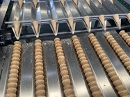 cadena de producción del cono de helado de 380V 16kg/H 135m m temperatura ajustable