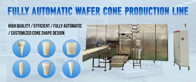 calidad cono de helado que hace la máquina Fábrica