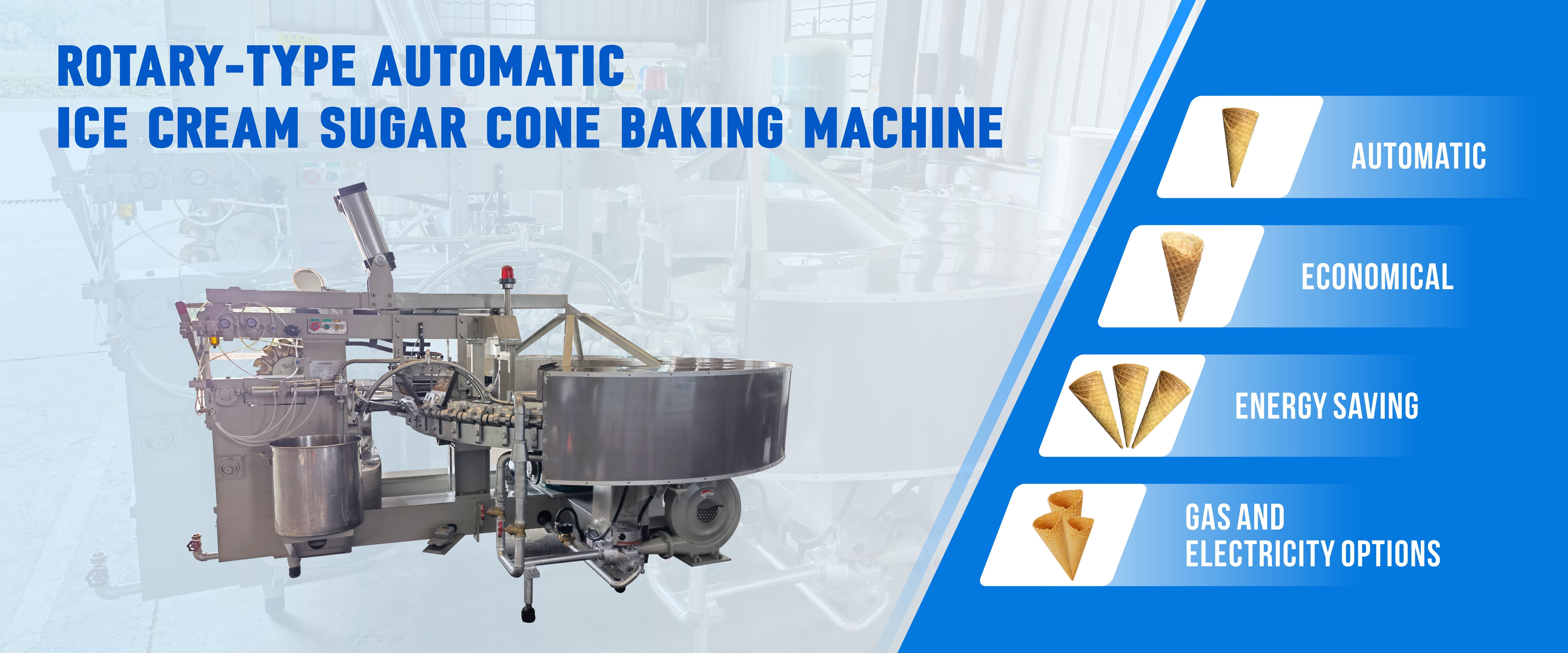 calidad máquina de la hornada del cono de helado Fábrica