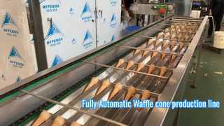 ¿Sabe cómo una máquina de conos de gofre totalmente automática produce un producto de gofre perfecto?