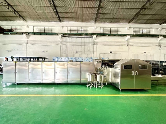 Un buen precio. Línea de producción de automatización inteligente para conos de azúcar consistentes y perfectos, 53 placas de horneado con una producción de 6000 piezas por hora en línea