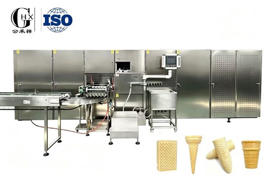 Un buen precio. Máquina de fabricación de vasos de waffle de alta capacidad, controlada por servo y totalmente automática, hasta 7000 piezas por hora en línea