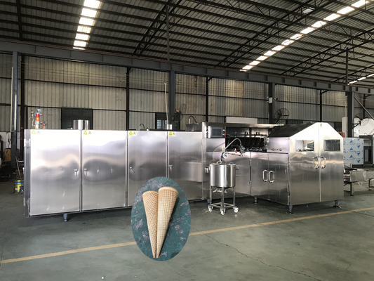 Un buen precio. Control termal del Plc de la máquina de la hornada del cono de helado del proceso 2000pcs/H en línea