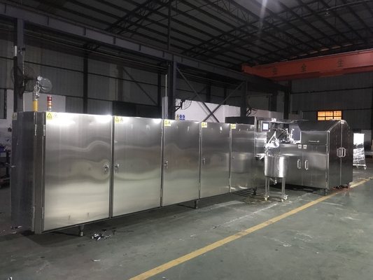 Un buen precio. Cadena de producción de cono de helado de acero inoxidable 16 kg/h para fábrica de bocadillos en línea