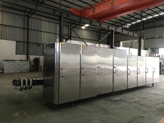 Un buen precio. 3200 uds/H 190mm máquina automática de cono de helado PLC Core en línea