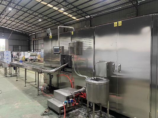 Un buen precio. El cono de la oblea de 2.25KW 12000pcs/H que hacía la máquina PLC controló en línea