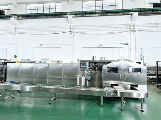 Fabrica directa línea de producción automática de cone de helado, 45 juegos Placa de horneado de hierro dúctil, Producción 5000pcs/Hora