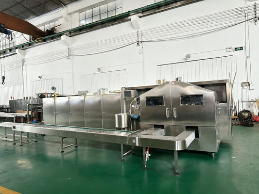 Línea de producción automática de conos de helado, aplicación comercial, capaz de producir varios tamaños de cono