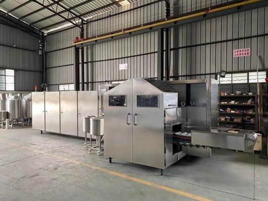 Un buen precio. Máquina automática llena Sugar Cone Production Line del cono de helado de 17,5 grados en línea