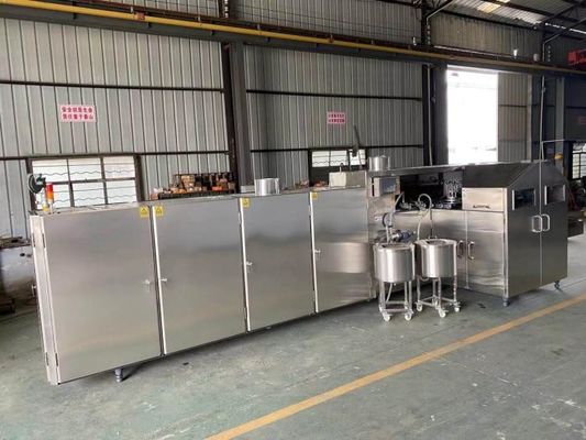 control automático del PLC de la máquina del cono de helado 2000pcs/H