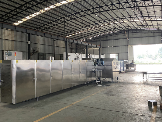 Un buen precio. cadena de producción automática del cono de helado del azúcar de la máquina del cono de helado de 380V 3200pcs/H en línea