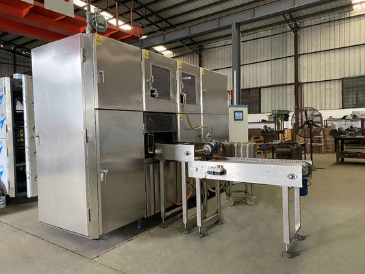 calidad 115 mm 10 kg / h oblea máquina de hacer cono automático completo Fábrica