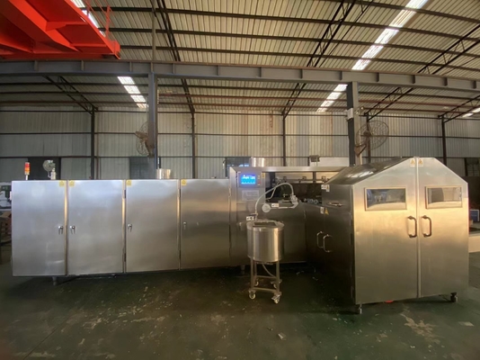 Un buen precio. cadena de producción del cono de helado 4200pcs/h 165m m Sugar Cone Manufacturing Machine en línea